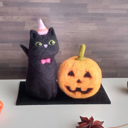 【ヤマーみき様】ハロウィン飾り 黒猫とジャックオランタン ミニおばけ ヤマーみき様】ハロウィン飾り 黒猫とジャックオランタン ミニ