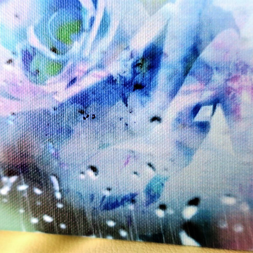 レイニーローズ」 薔薇 ばら バラ 雨 水滴 しずく 雫 青 ブルー