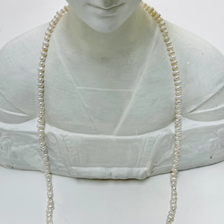 淡水真珠（白）120cm ワイヤーネックレス 4枚目の画像