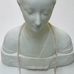 淡水真珠（白）120cm ワイヤーネックレス 3枚目の画像