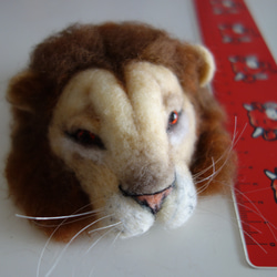 ライオンの被り物（ドール用帽子）　ブライス　ドール　　羊毛フェルト　 5枚目の画像