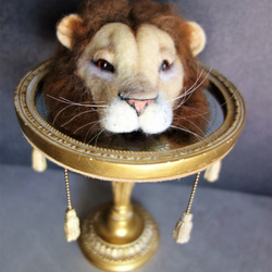 ライオンの被り物（ドール用帽子）　ブライス　ドール　　羊毛フェルト　 3枚目の画像