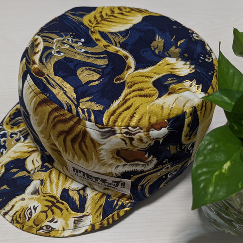 ★サイクルキャップ★【No.35】ツバに虎柄 ☆サイクルキャップ☆【No.35】ツバに虎柄