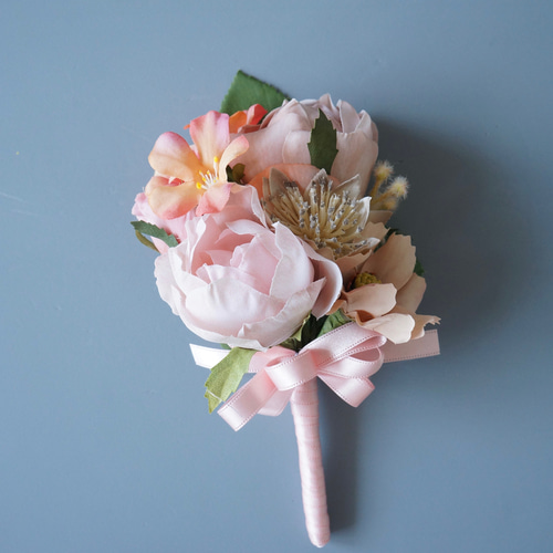 ウエディング　ブーケ　造花ブーケ　ピンク　白　アーティフィシャルフラワー　結婚式 ウエディング ブーケ 造花ブーケ ピンク 白 アーティフィシャル
