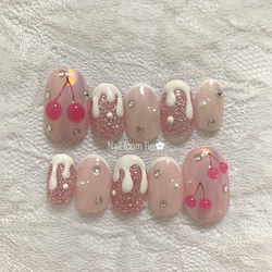 ネイルチップ シンプル ブラウン ちゅるん 韓国 うるうる オーダーネイル 75e5b375b3a70d8e62a0b3499bd234