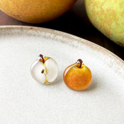 Pears earring｜梨のイヤリング・ピアス〔秋のフルーツ〕 1枚目の画像