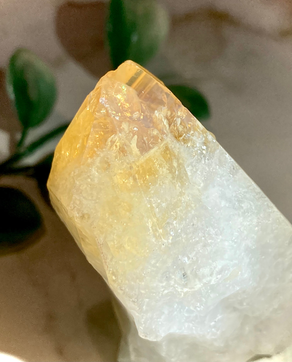 特大シトリン丸玉虹入りキラキラ 金運アップ 商売繁盛と富をもたらす