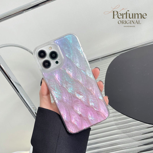 キラキラ天然シェル✨ブルーパープル系カラー 淡色 貝殻 オリジナル