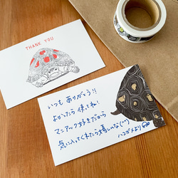 フトアゴヒゲトカゲくんのメッセージカード/20枚セット 3枚目の画像