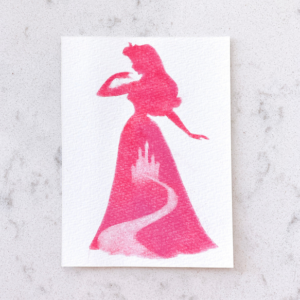 パステル画 原画作品〜眠れる森の美女 オーロラ姫〜（額装無） 絵画