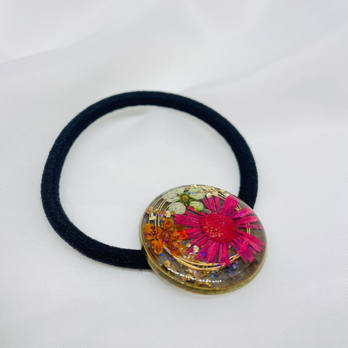 新作☆レジンヘアゴム 大人の髪飾り 八重 蜜柑 Enjoy様専用ページ