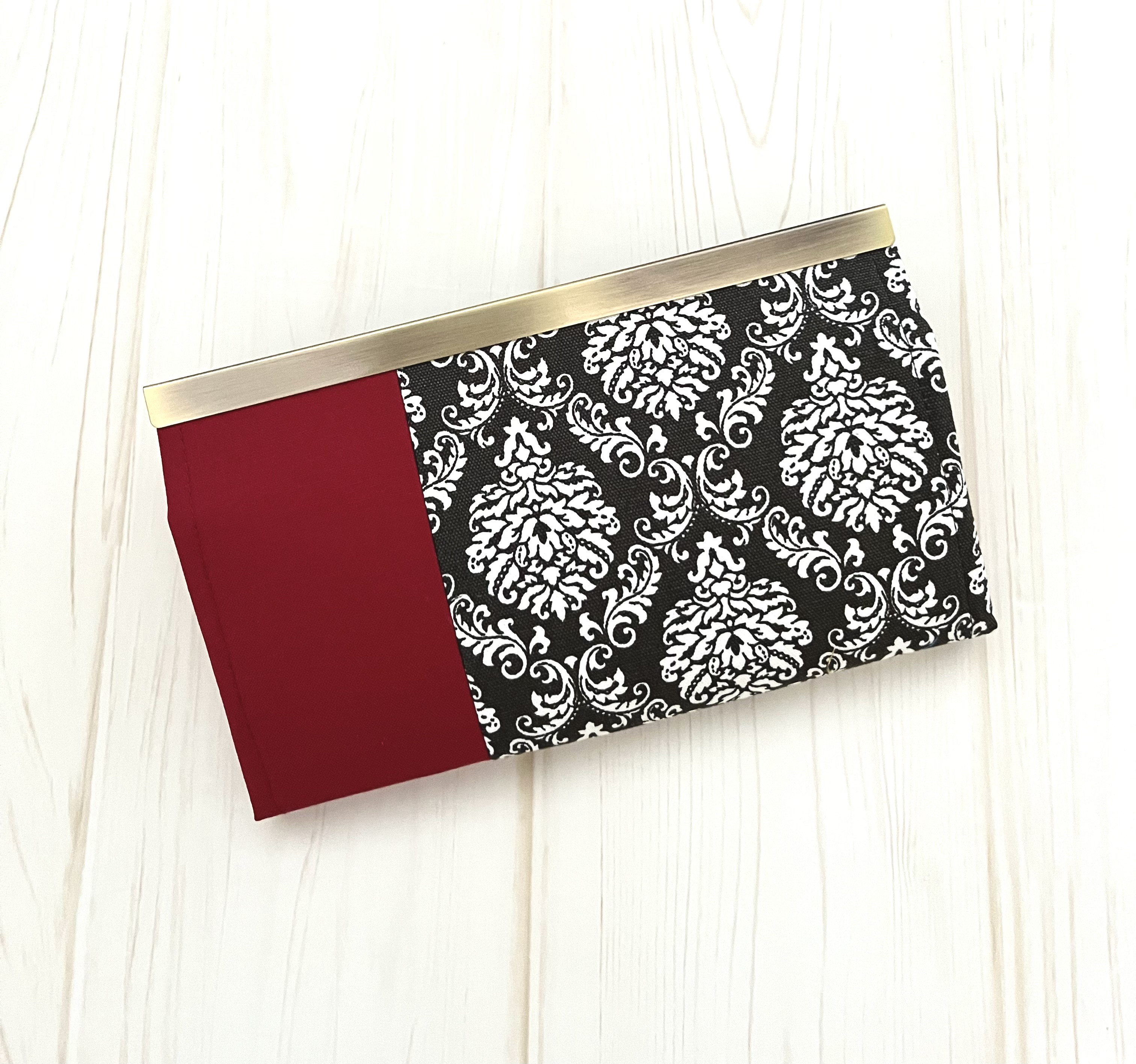 おとなのダマスク《チャコールブラック》・長財布