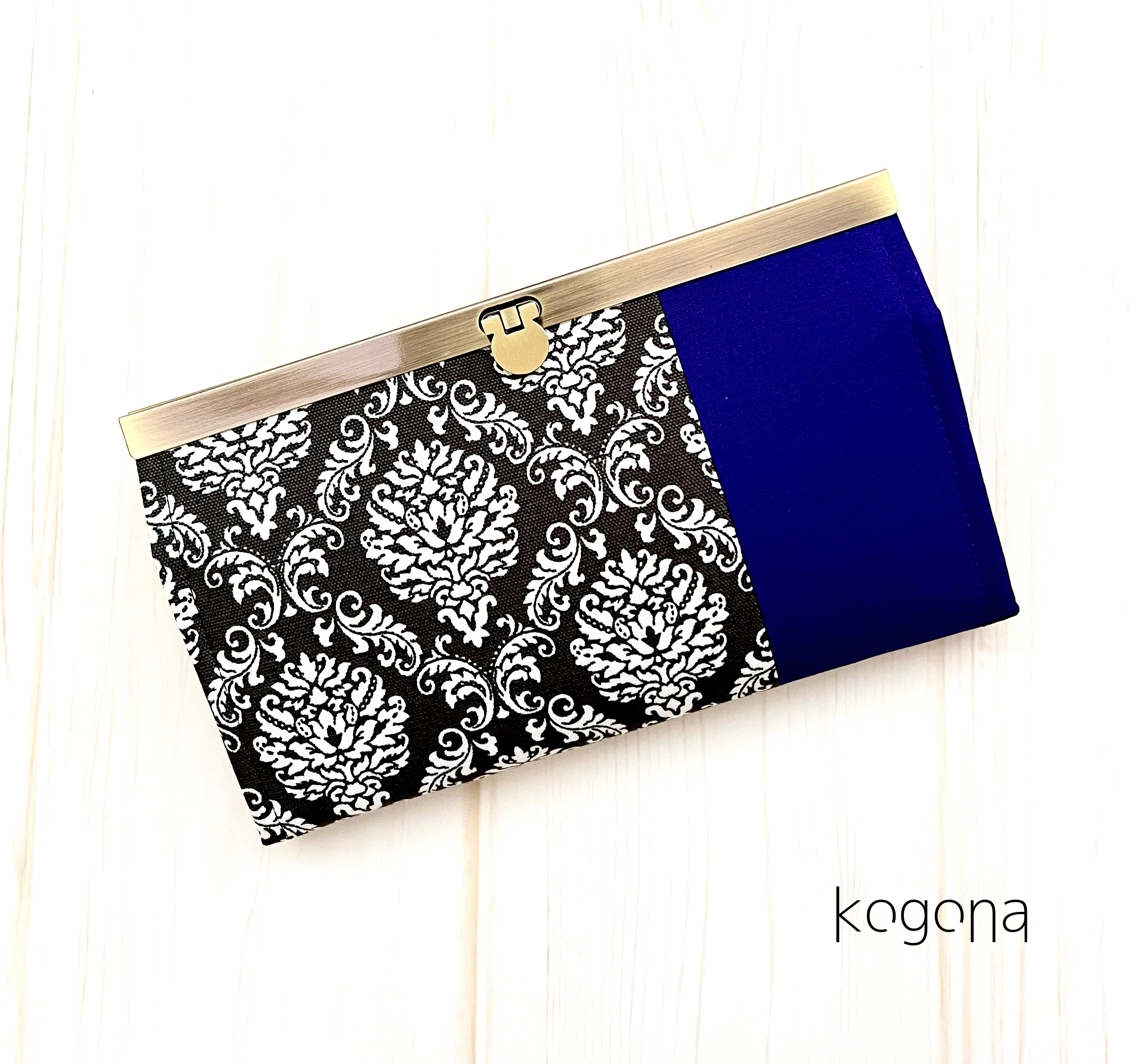 おとなのダマスク《チャコールブラック》・長財布