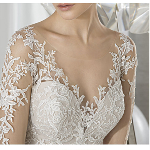 優雅なシルエット ドレス バックレス レース マーメイドライン ミニ  