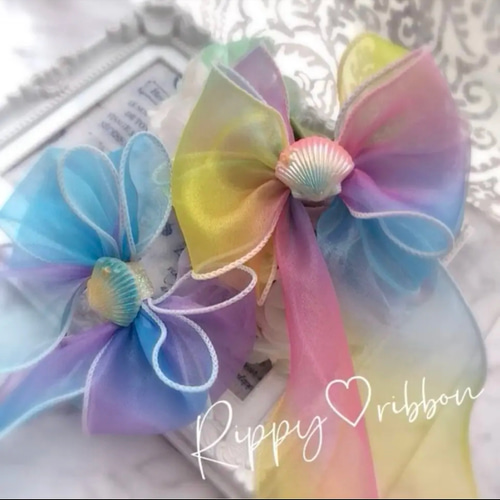 オーロラリボン 大人デザインヘアゴム オーロラリボン 大人デザインヘアゴム