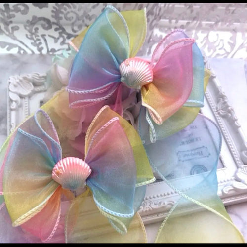 オーロラリボン 大人デザインヘアゴム オーロラリボン 大人デザインヘアゴム オーロラリボン 大人デザイン