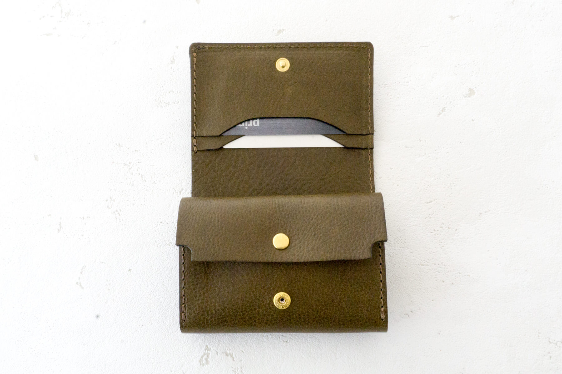 【クラシックな二つ折り財布】 ショートウォレット ミニ財布 イタリアンレザー nws-1-M