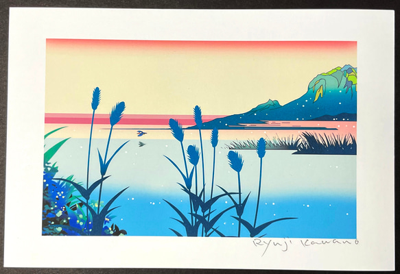 浮世絵チックな風景のポストカード6枚_02 2枚目の画像