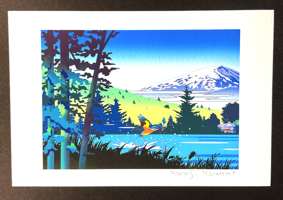 浮世絵チックな風景のポストカード6枚_02 3枚目の画像
