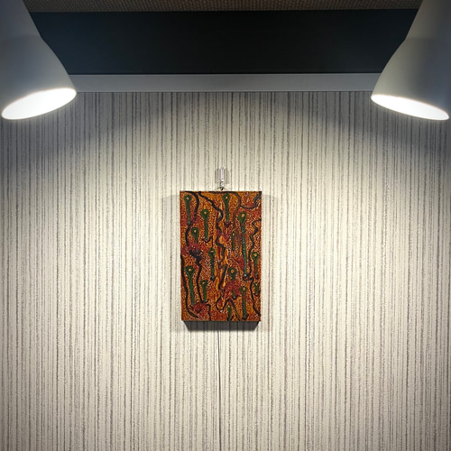 漆塗りアートパネル/ 小さな作品 23cm✖️14cm 絵画 京都 桐山