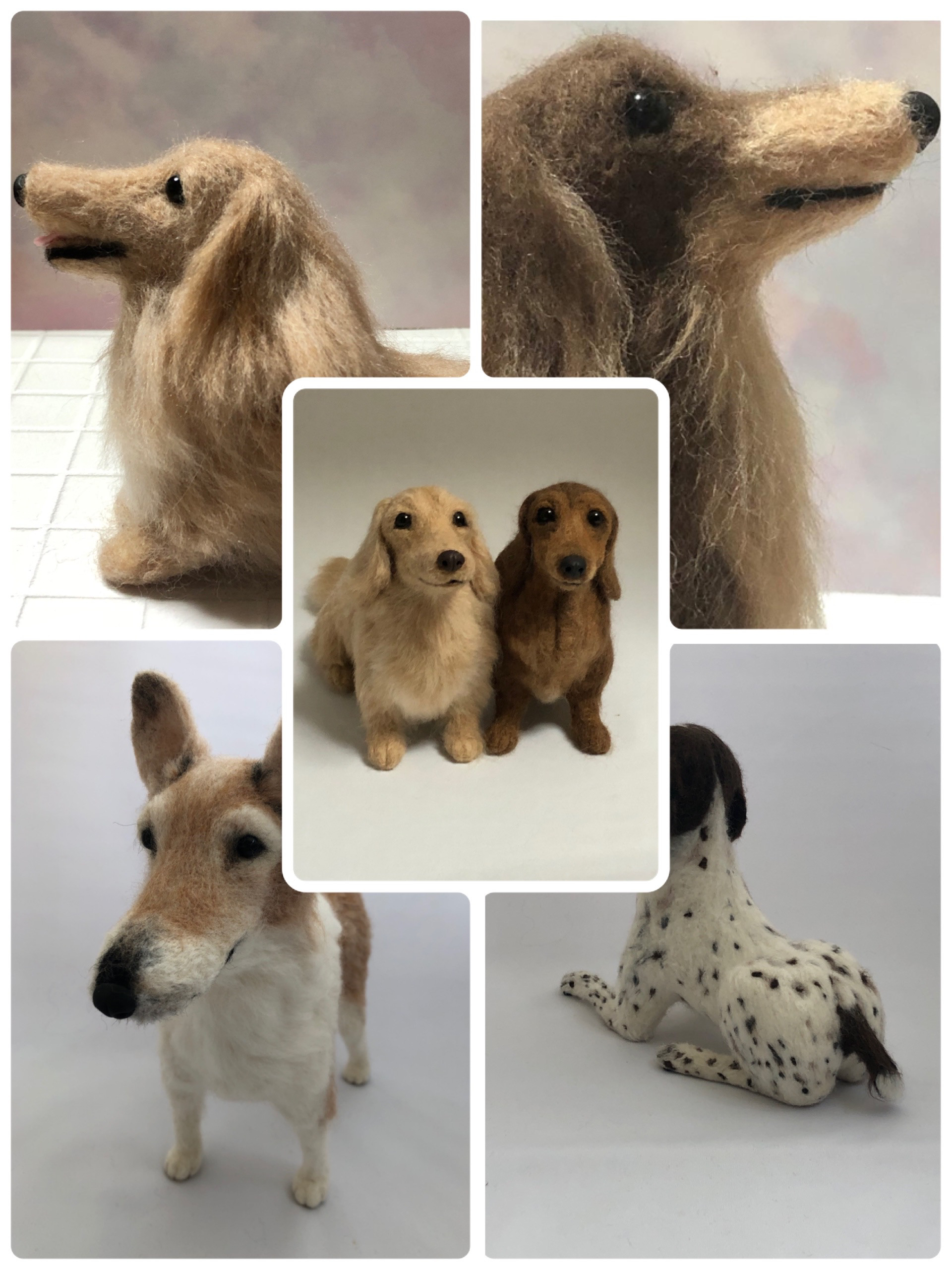 羊毛フェルトで作る愛犬さんオーダーメイド 30cmサイズ