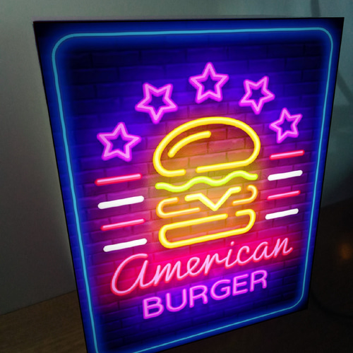 アメリカン雑貨 ハンバーガー ファーストフード カフェ バー サイン