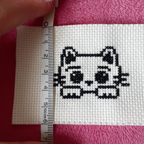 クロスステッチ クロススティッチ ハンドメイド 完成品 刺繍 猫