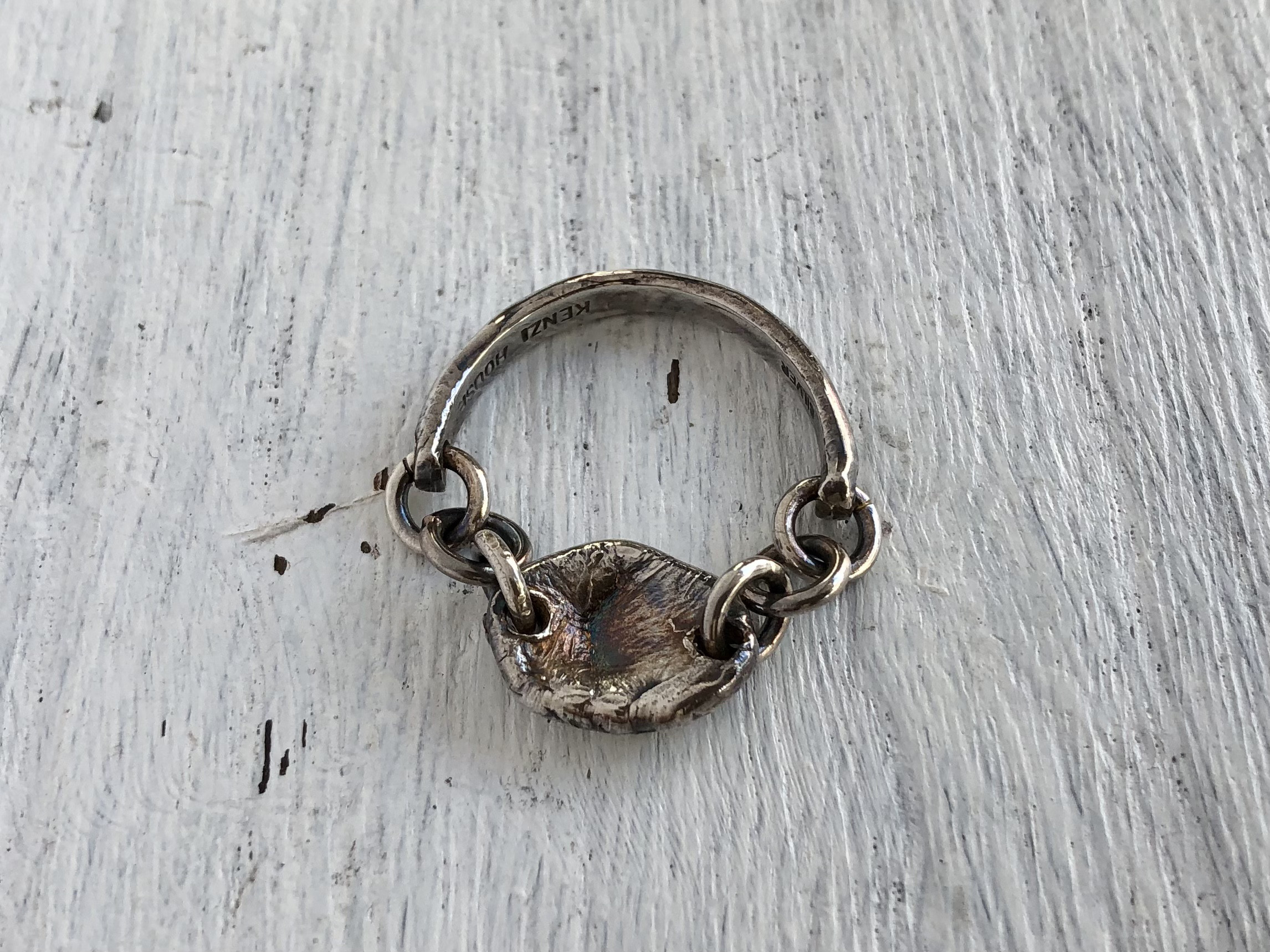 silver925ラブラブリング/18〜19号/一点物/00196137