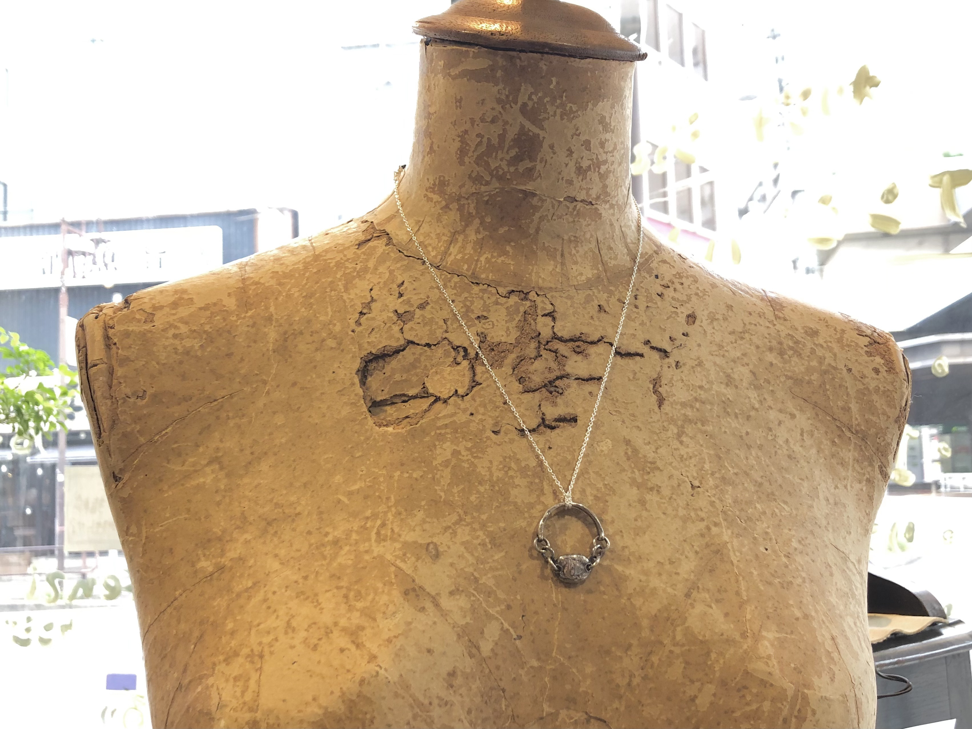 silver925ラブラブリング/18〜19号/一点物/00196137