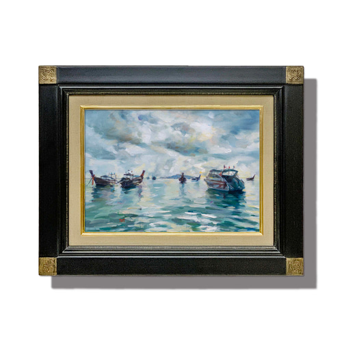 油絵【一点物】空想画（艶）原画