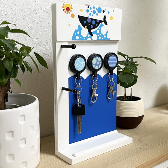 ホルダーラック＆磁石キーホルダーセット　クジラの冒険 人気・おすすめ｜売れ筋商品・話題商品におすすめ コスパ重視 安心配送 スピーディーにお届け