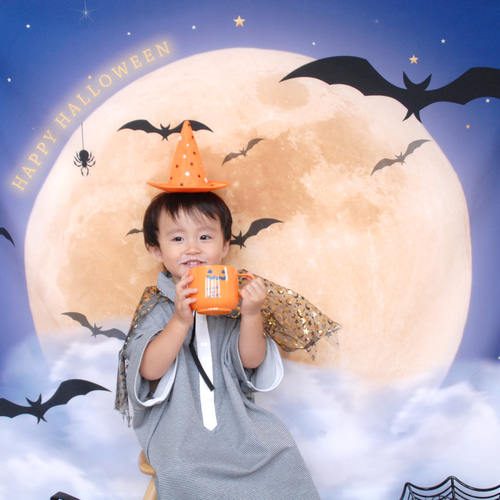 ハロウィンナイトマット ハロウィンタペストリーに♪簡単おうち