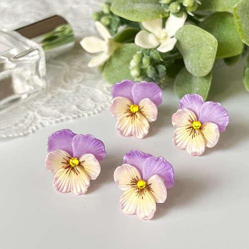 ビオラピアス❁¨̮ 楽天市場】ビオラ ピアスの通販