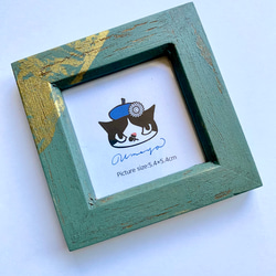 リメイク額縁】06 ミニサイズ スチームパンク風 フォトフレーム・写真