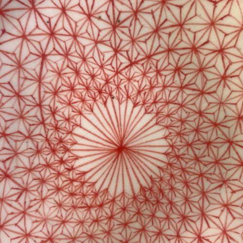 ポンタリルン麻の葉（深皿赤） 中皿 手作り陶器Rie 通販｜Creema 