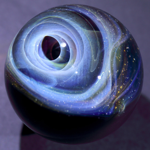 +α 宇宙ガラス マーブル マーブルオーブ🪐 約5センチの作品の中に壮大な宇宙が広がります