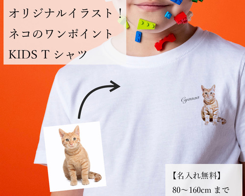 ハンドメイド オーダー受付ページ ♡Tシャツにゃんこ パネル