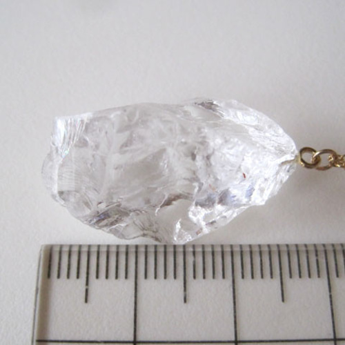 クリスタルの原石ネックレス rock ice series14kgf 60cm ネックレス