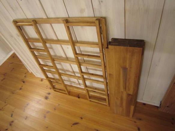 1分で道具無し折り畳式本棚シリーズの幅80㎝タイプ 7枚目の画像