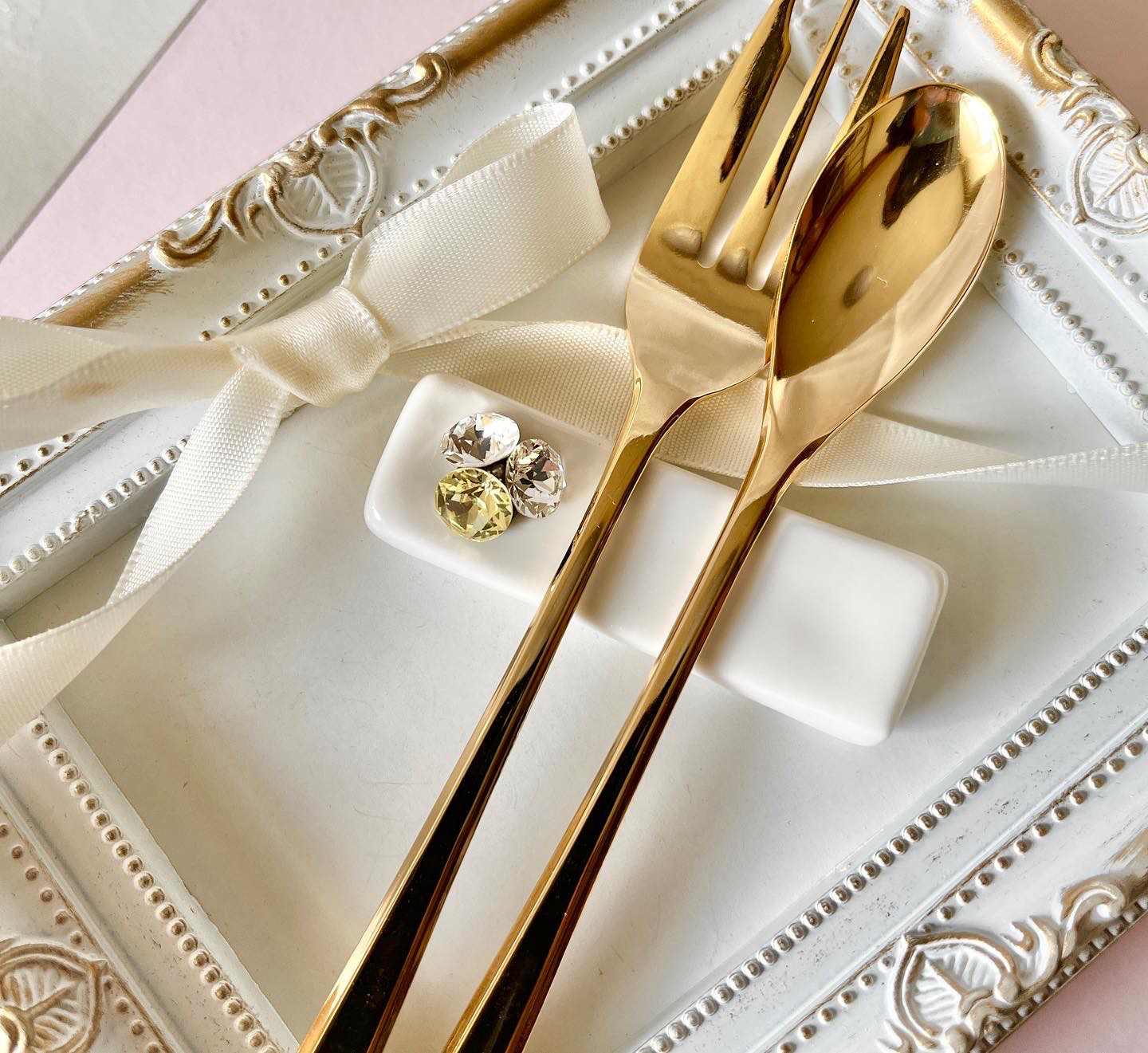 Sarah Grace クリスタル カトラリーレスト 5個セット キッチン