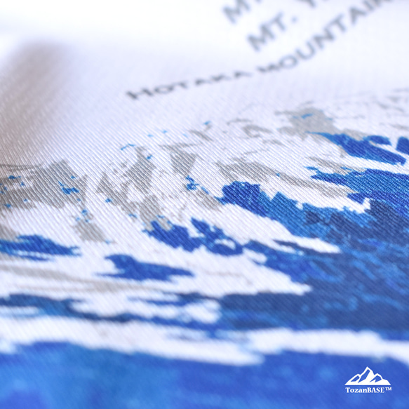 穂高岳 Tシャツ ホワイト ブルー ドライ 吸水速乾 山 登山 アウトドア 5枚目の画像