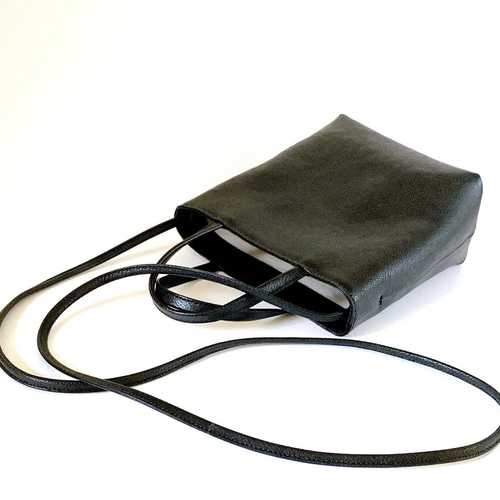 受注生産》11月末頃完成予定 すっきり2wayミニショルダー 牛革