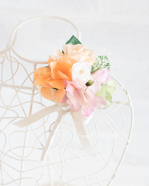 【オーダーメイド】プリザーブドフラワーのナチュラルブーケ＆ブートニア 【オーダーメイド】プリザーブドフラワーのナチュラルブーケ＆ブートニア S1709595716(13000円)