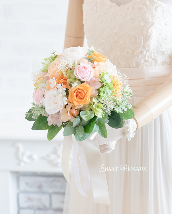 【オーダーメイド】プリザーブドフラワーのナチュラルブーケ＆ブートニア 【オーダーメイド】プリザーブドフラワーのナチュラルブーケ＆ブートニア S1709595716(13000円)