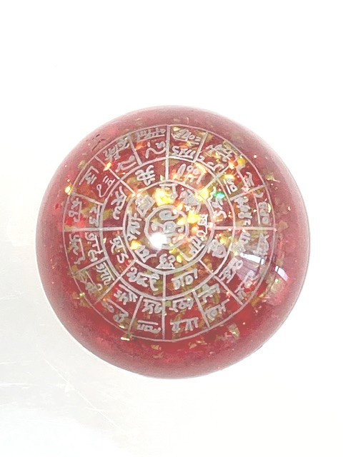 オルゴナイト　ドーム型　龍体文字フトマニ図　レッド 6,160円