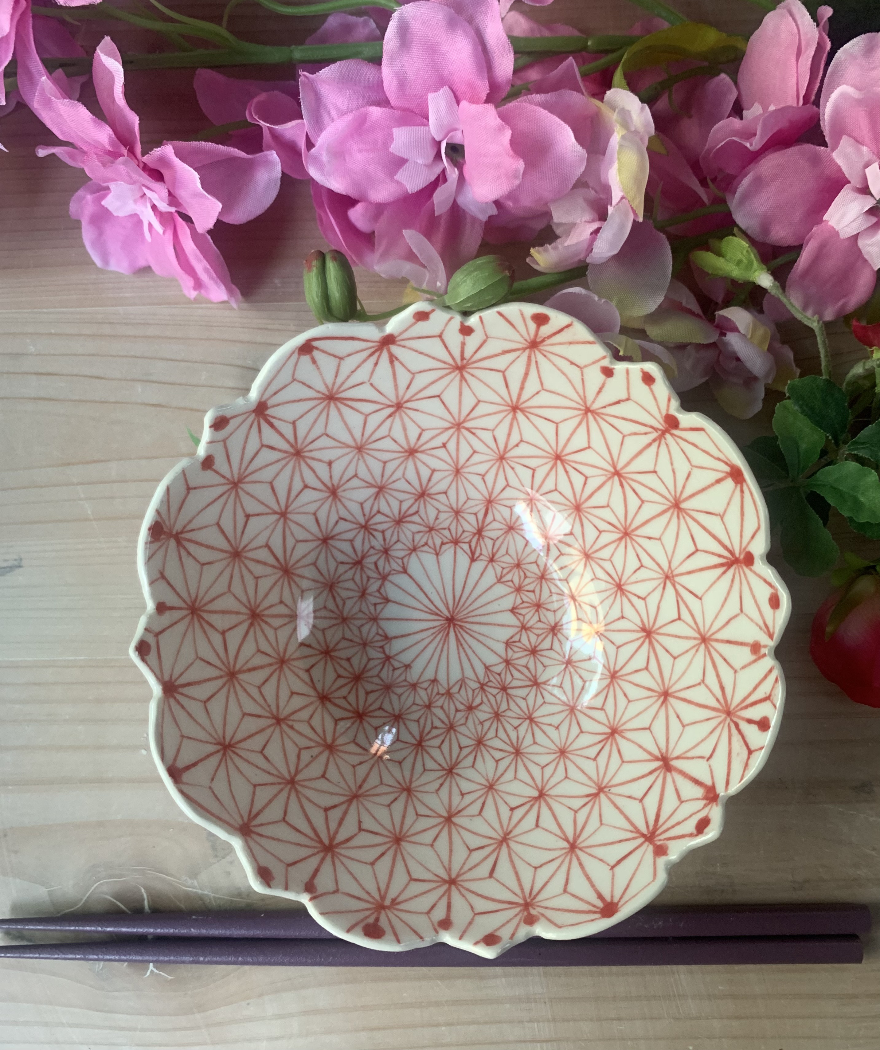 ポンタリルンお茶碗（赤）