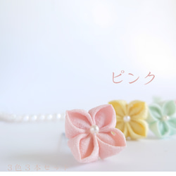 [所有商品免運費] 溫柔的絲綢繡球花 3 件套 Tsumami work Yupin tailoring 第9張的照片