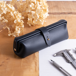 Paka-pen #コニャック イタリアンレザーのペンケース ペンケース