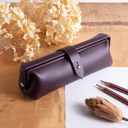 Paka-pen #コニャック　イタリアンレザーのペンケース Paka-pen ＃コニャック イタリアンレザーのペンケース 入学祝い