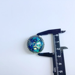 人魚姫の指輪　ヘアゴム［飾りボタンとしても］ 6枚目の画像